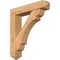 Ekena Millwork Olympic Arts and Crafts Smooth Bracket w/ Offset Brace, Western Red Cedar, 7 1/2"W x 36"D x 40"H BKT0806X36X40OLY03SWR - alternate 1